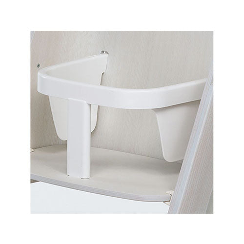 The is a safety barrier for the TIRAMISÙ high chair, it perfectly fits for the evolutionary high-chair to ensure your child's safety. Designed and made in Italy.